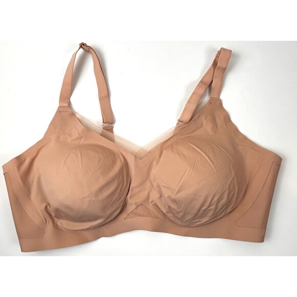 Honeylove Other - HoneyLove CrossOver Bra Wireless Removable Pads Beige Size 3X